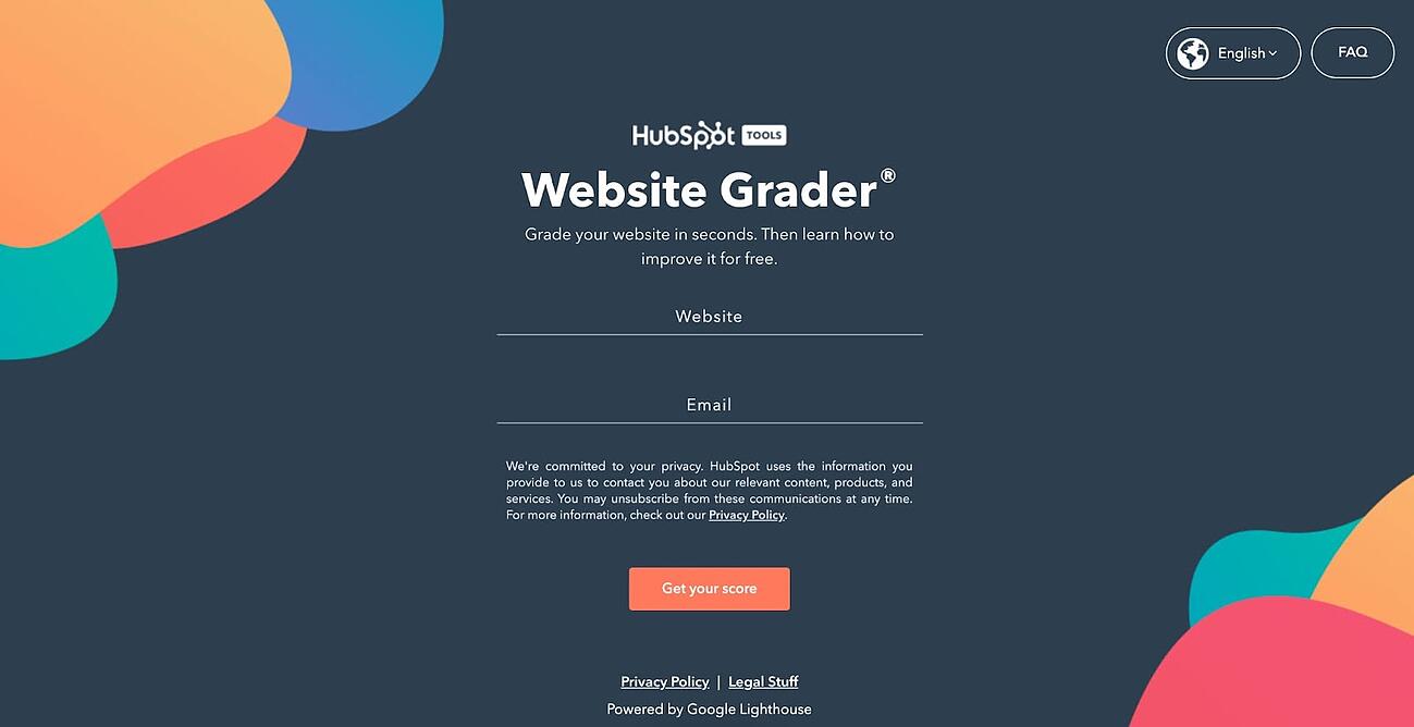 website grade https://website.grader.com/