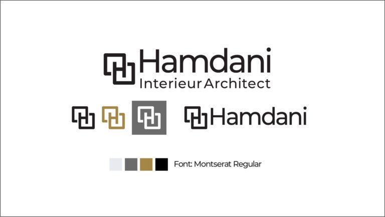 logo hamdani architect h monogram simple logo