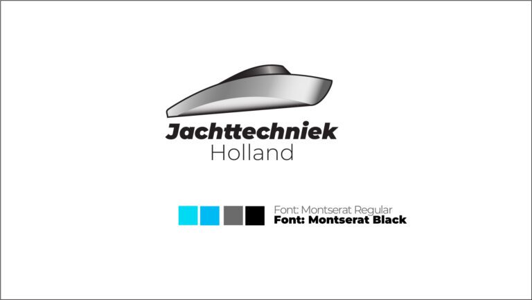 logo jachttechniekholland boot metaal